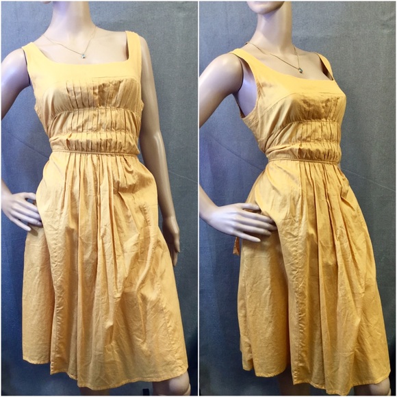 mustard yellow summer dress